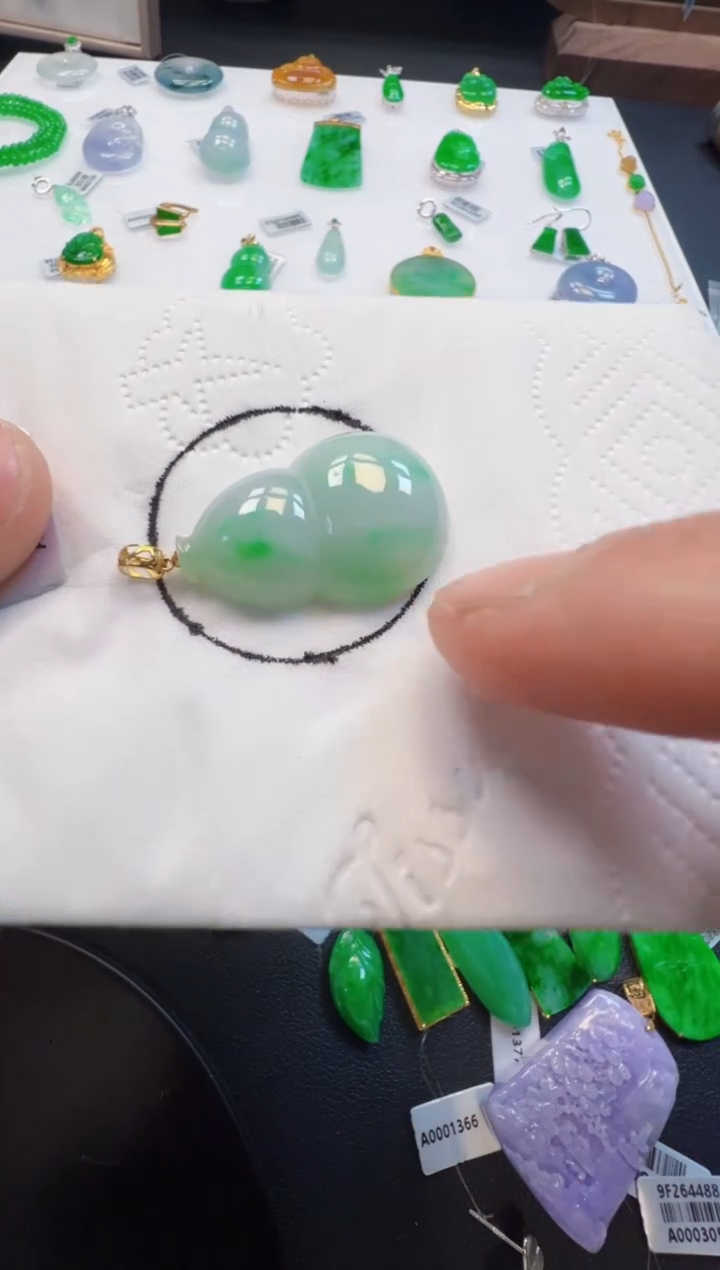 【闪购商品】定制翡翠18K金镶嵌168元