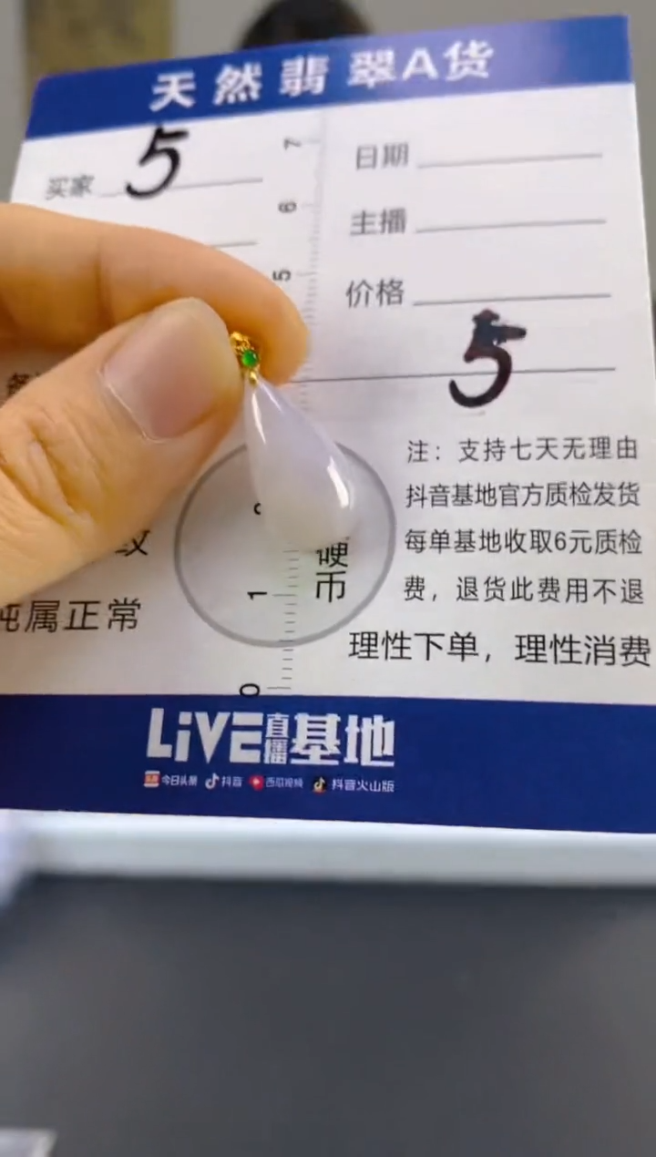 【闪购商品】翡翠颈饰18K金镶嵌天然A货翡翠