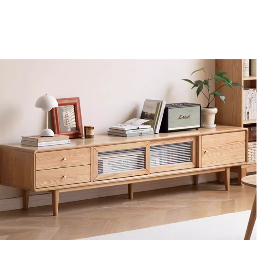 【源头工厂柜子组合链接】电视柜实木小户型北欧客厅