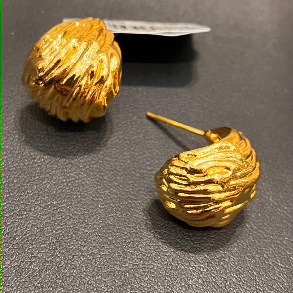 （1号货）放心黄金店 足金999耳环4.24克【货号70】