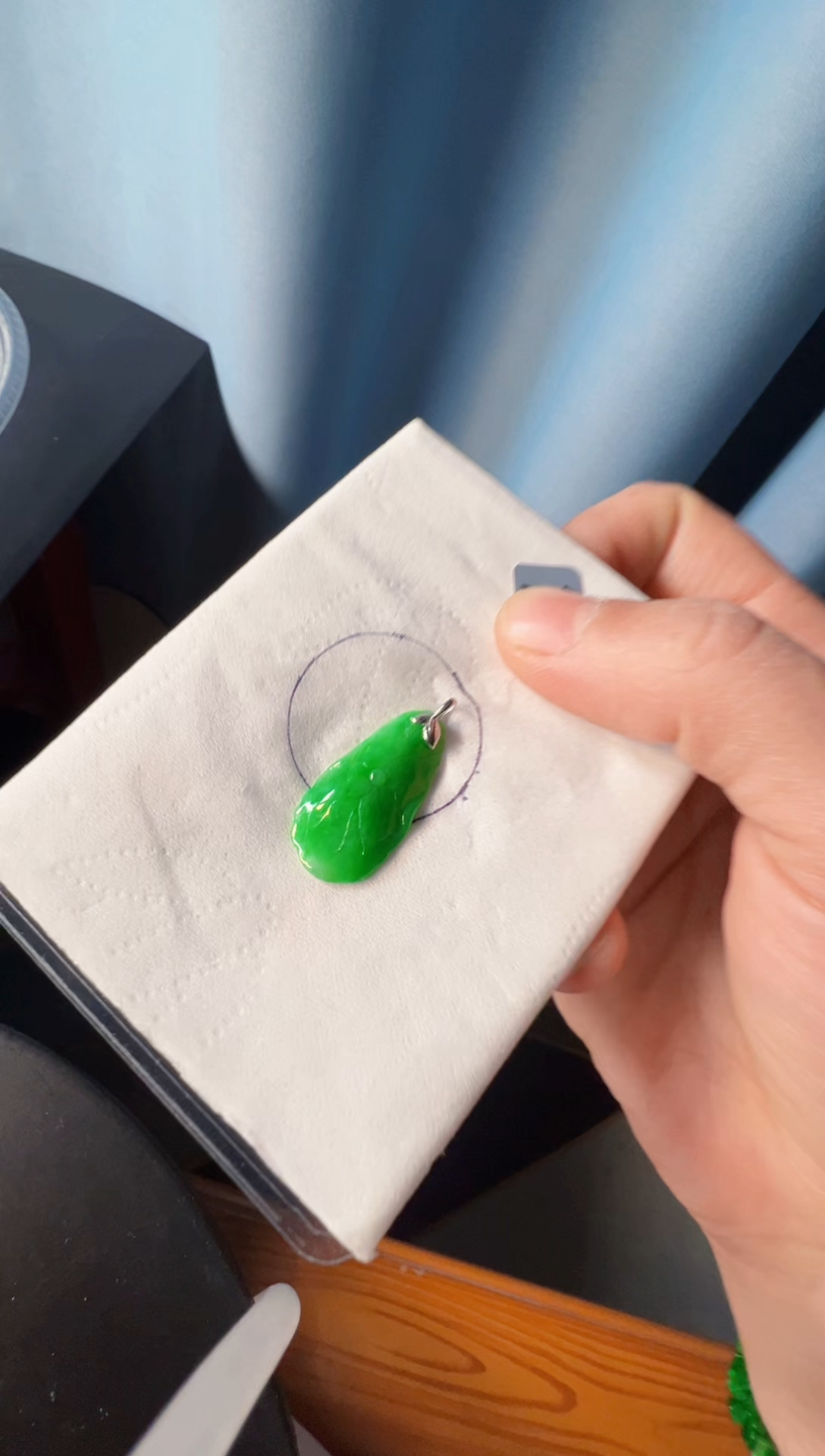 【闪购商品】定制翡翠18K金镶嵌900一