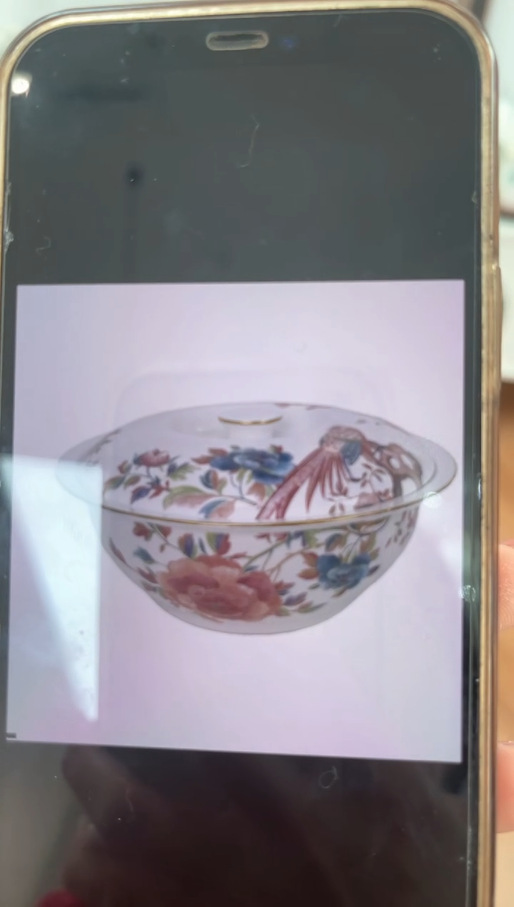 【闪购商品】碗牡丹高骨骨瓷大汤锅