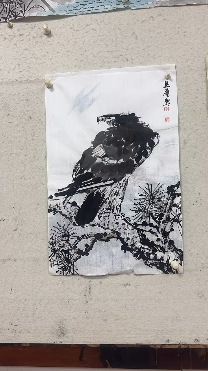 【闪购商品】国画高勇利四尺三开花鸟画