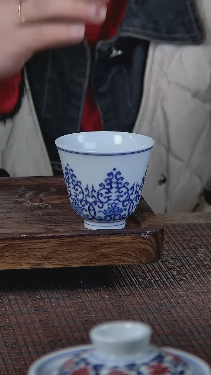 【闪购商品】折葵非器手工手绘双勾线杯