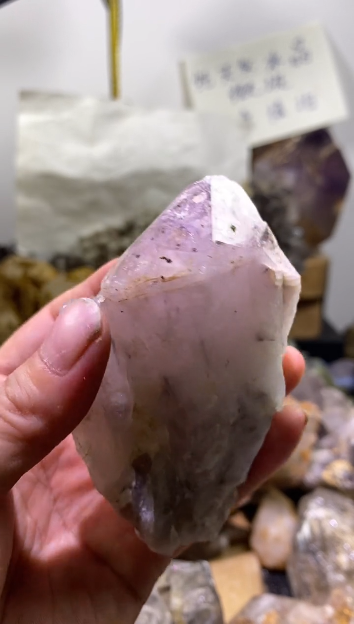 未镶嵌珠宝半成品水晶20号四川花园水晶大权杖