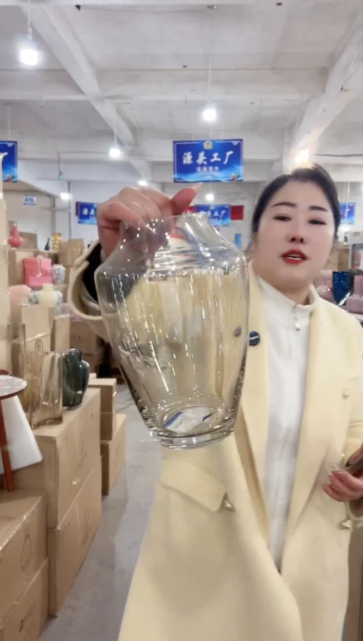 【闪购商品】玻璃花伴你花瓶微瑕-5PTFH