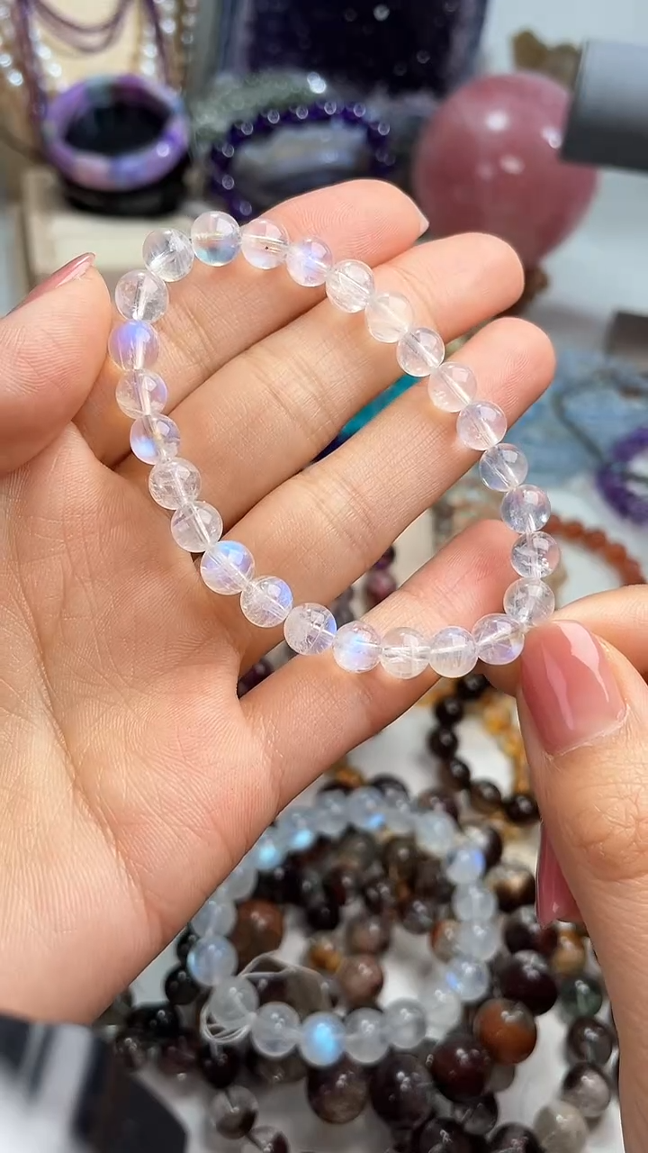 【闪购商品】长石手链未镶嵌月光石7mm手链