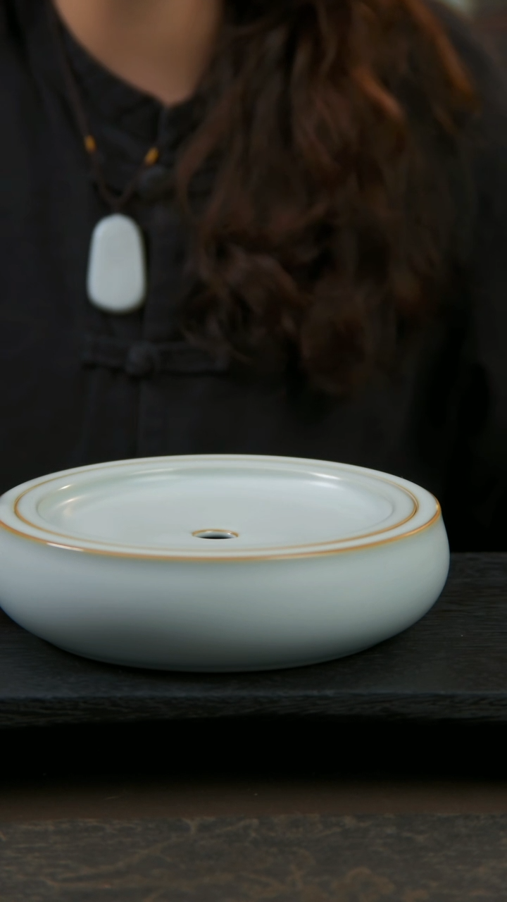 【闪购商品】杯宅寂壶承1汝窑开片工艺