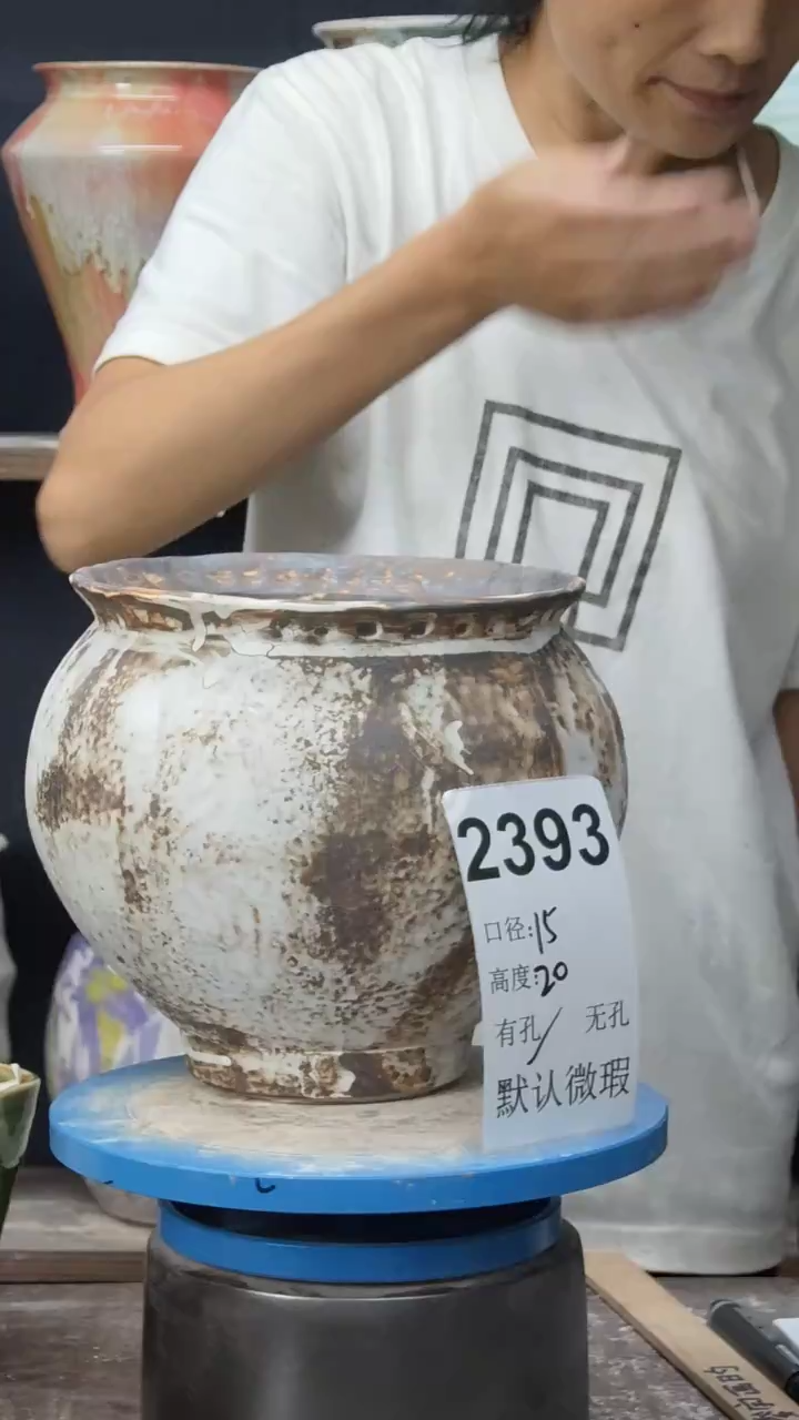景德镇花盆默认微瑕2393