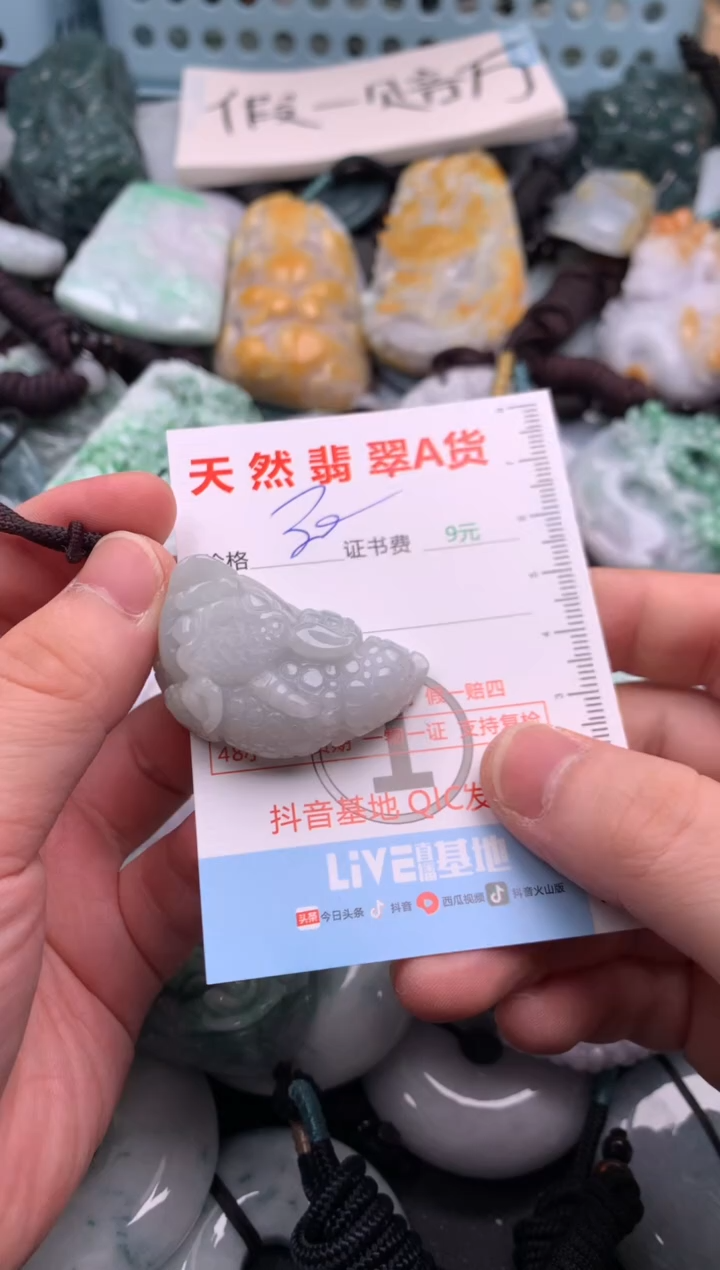 翡翠未镶嵌吊坠(不含链)1