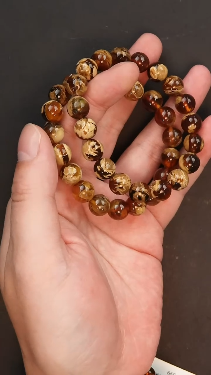 【闪购商品】琥珀手链未镶嵌10m溶洞多样性发其一 