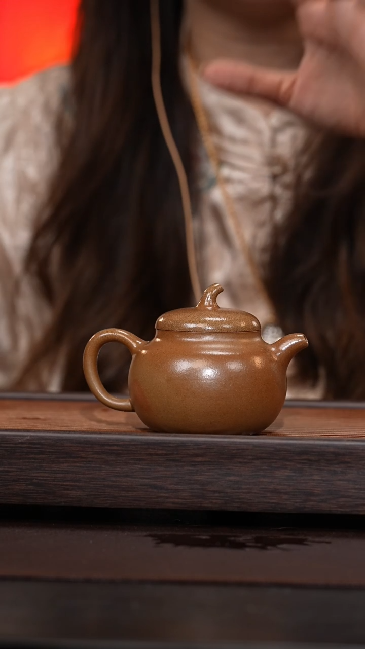 茶壶紫砂柴烧匏瓜（中） 200CC