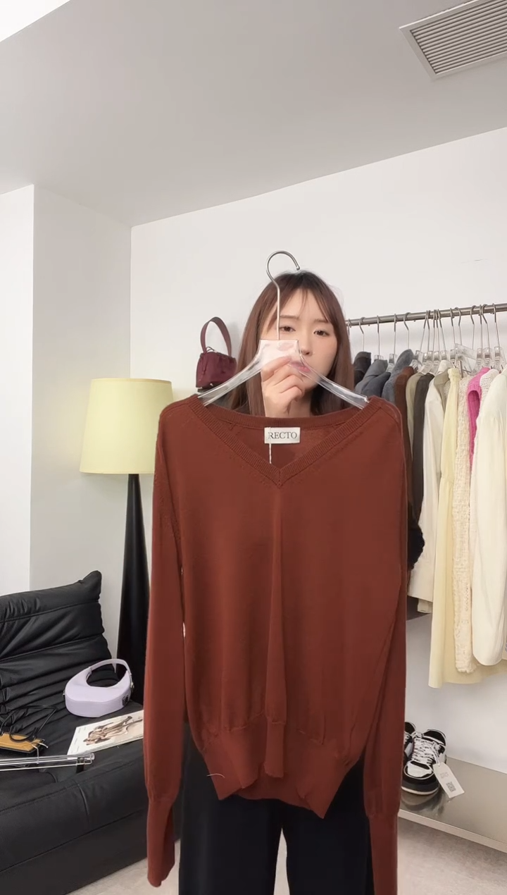 035  RECTO  羊毛针织上衣 S码