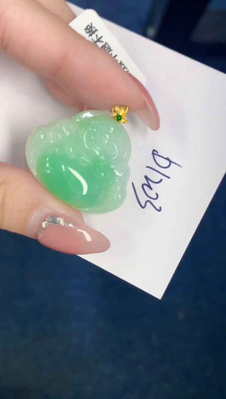 【闪购商品】翡翠颈饰18K金镶嵌000000000