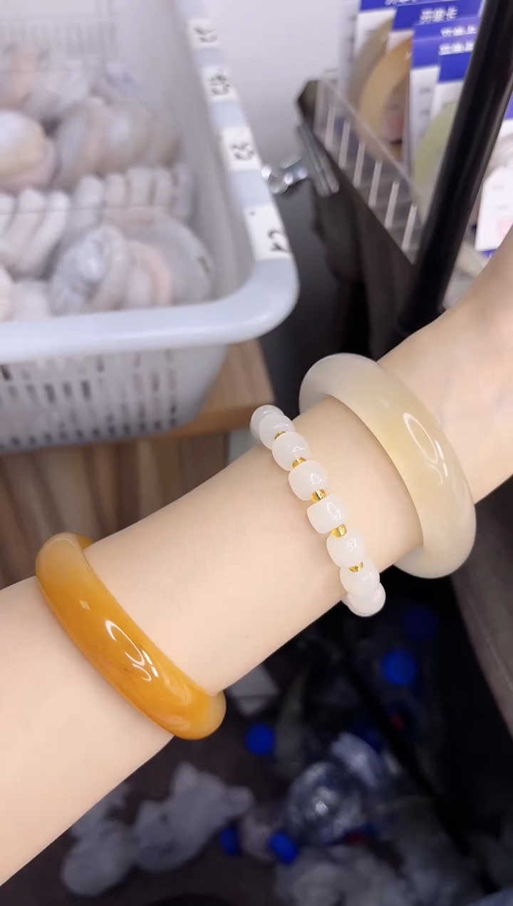 石英质玉手镯未镶嵌86-财气镯-圈口57