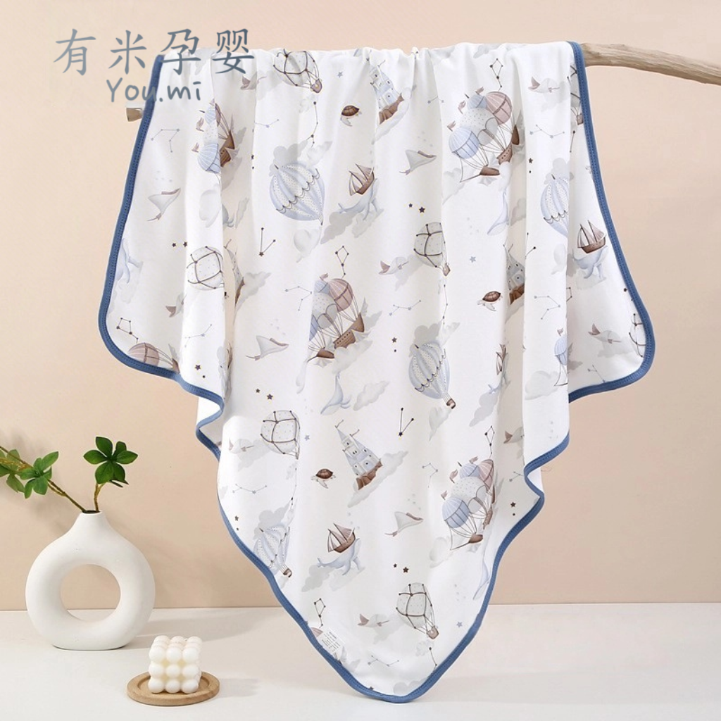 新生儿纯棉大尺寸宝宝产房襁褓抱包巾婴儿防惊跳透气包被卡通包单