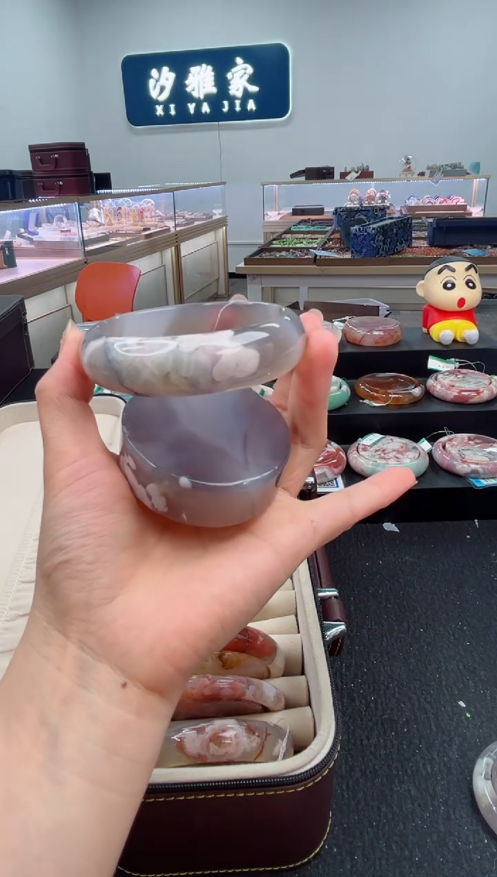 石英质玉手镯未镶嵌63圈口（赠品镯心）6285562