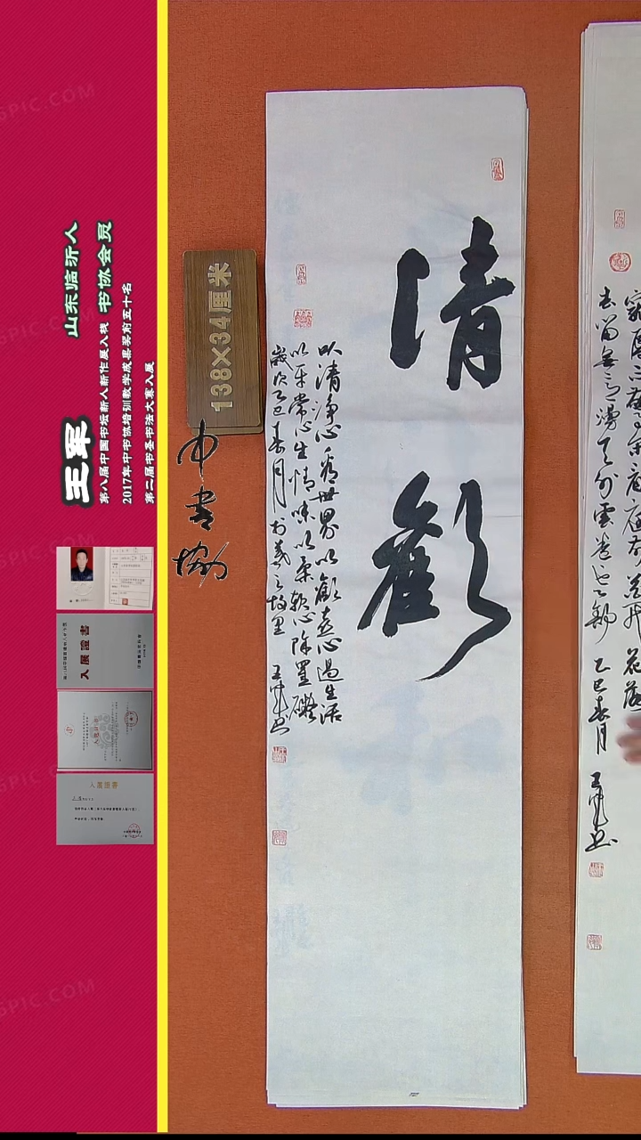 【闪购商品】书法424王军书法精品作品