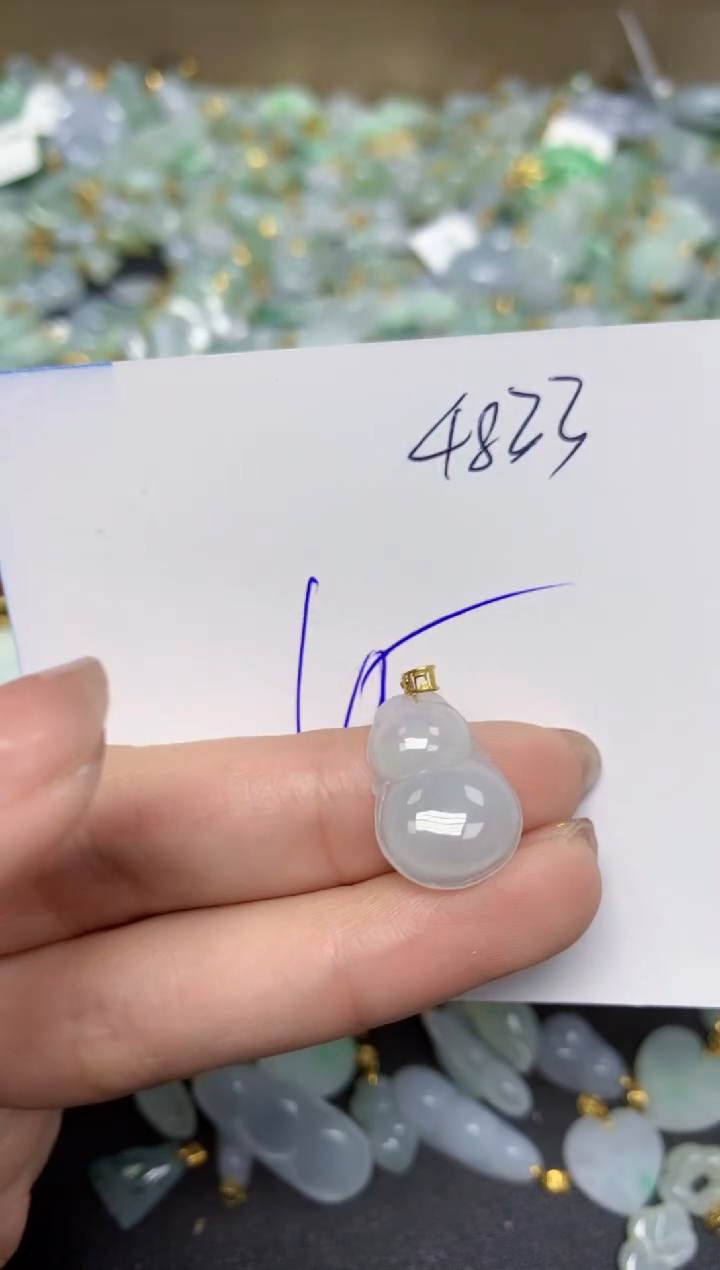 【闪购商品】翡翠颈饰18K金镶嵌 天然翡翠A货