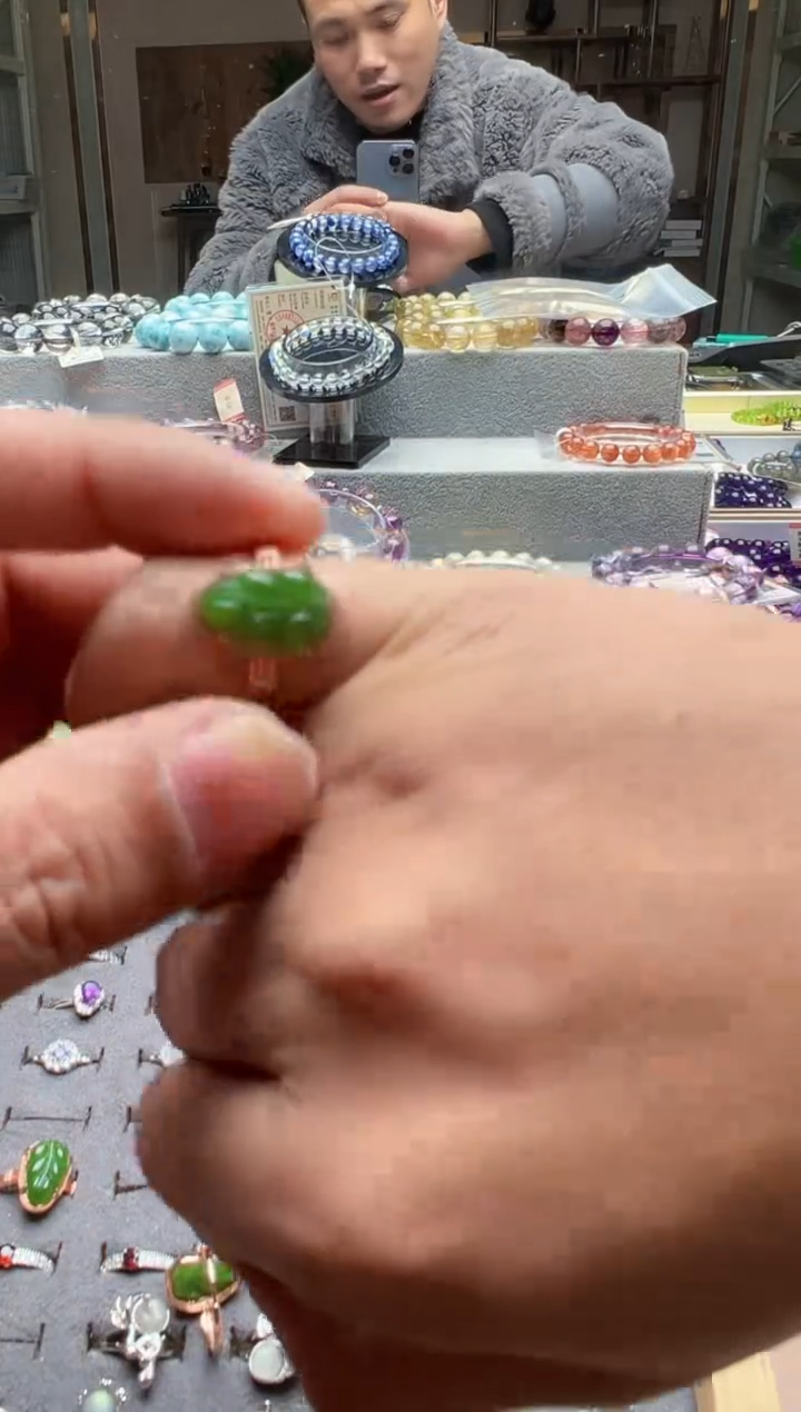 未镶嵌手链水晶碧玉戒指