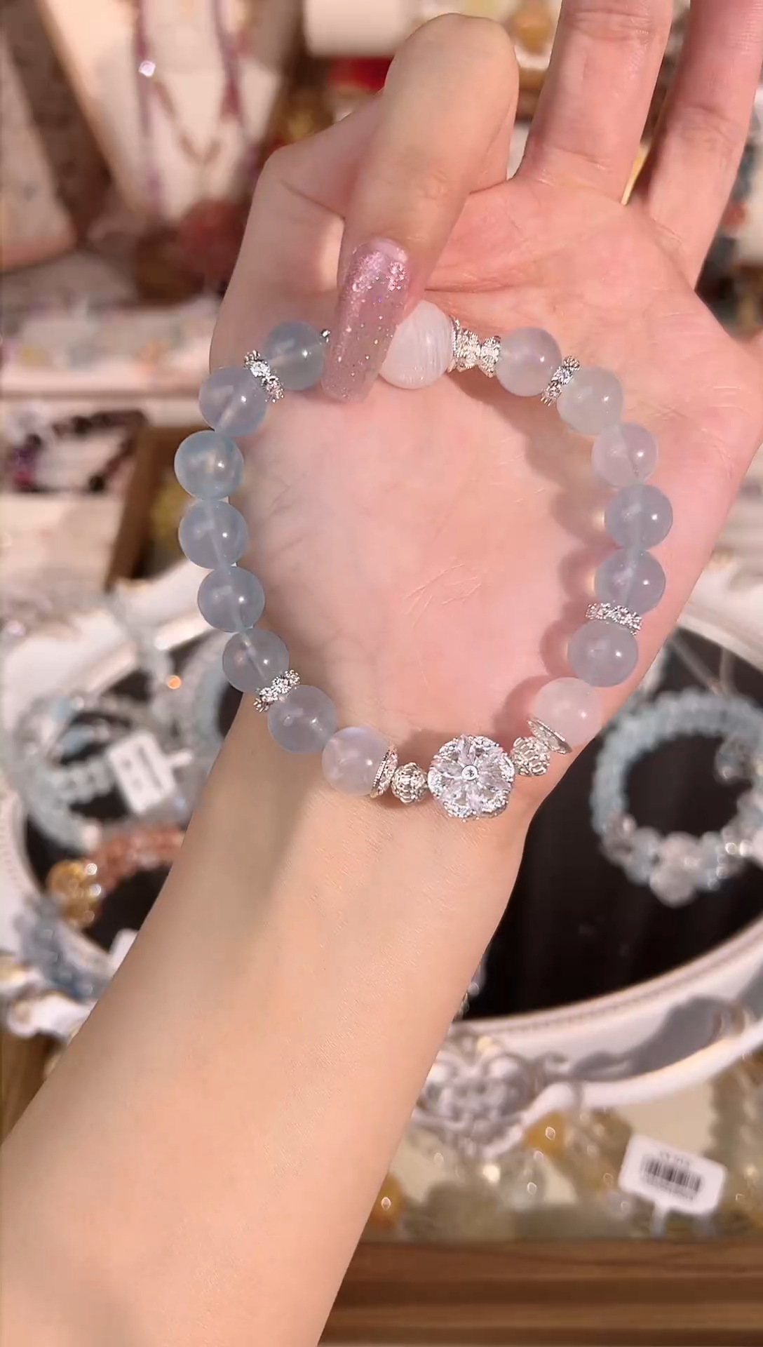 【闪购商品】水晶手链未镶嵌天然水晶颜色微差多样性发货发其一