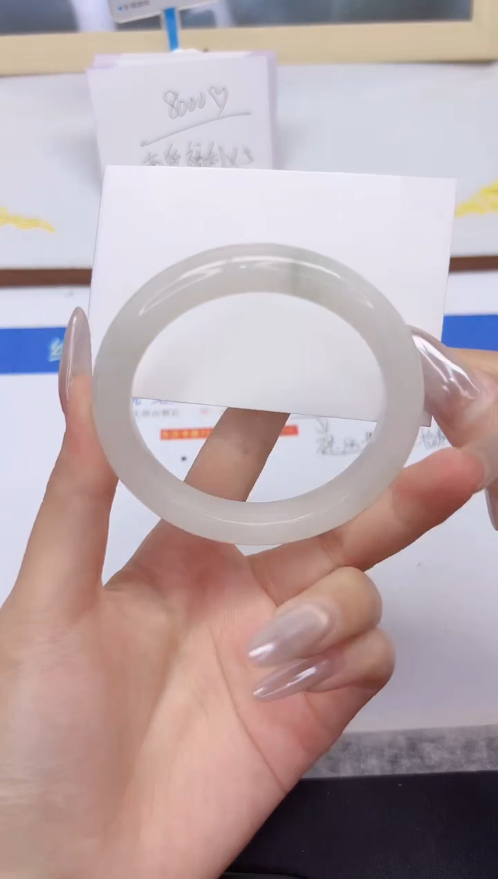 未镶嵌手镯石英质玉A101-56.5