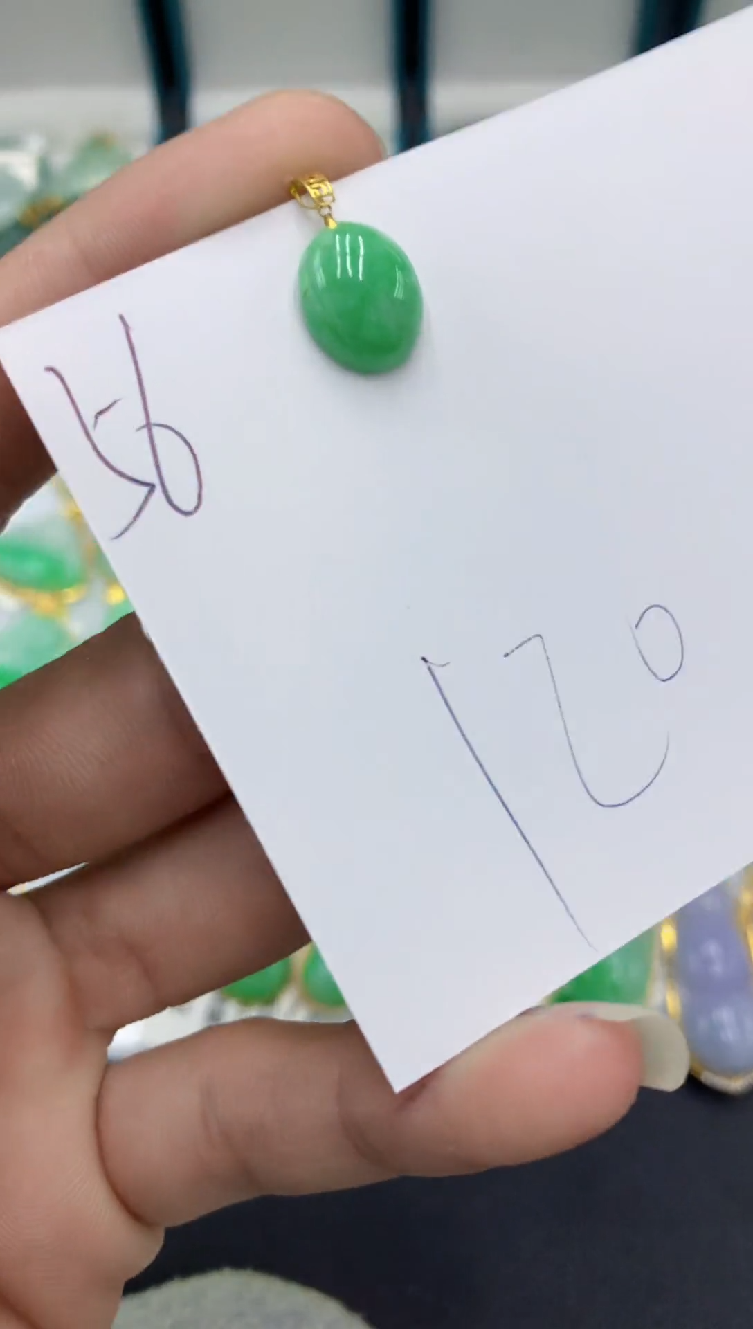 【闪购商品】翡翠颈饰18K金镶嵌翡翠