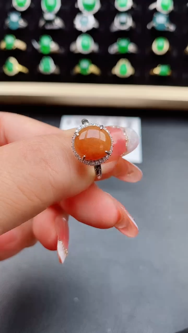 【闪购商品】翡翠戒指银S925镶嵌1312321