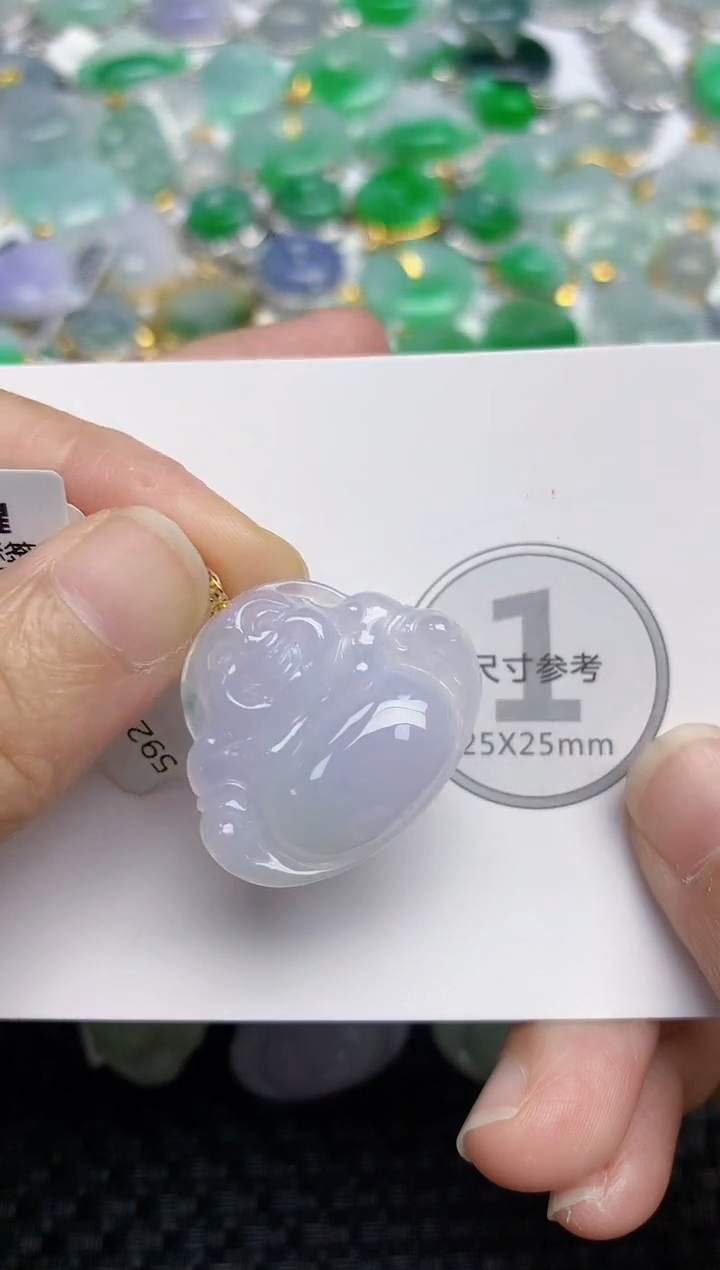 颈饰18K金镶嵌翡翠天然缅甸A货翡翠百元以上9元证书费自理