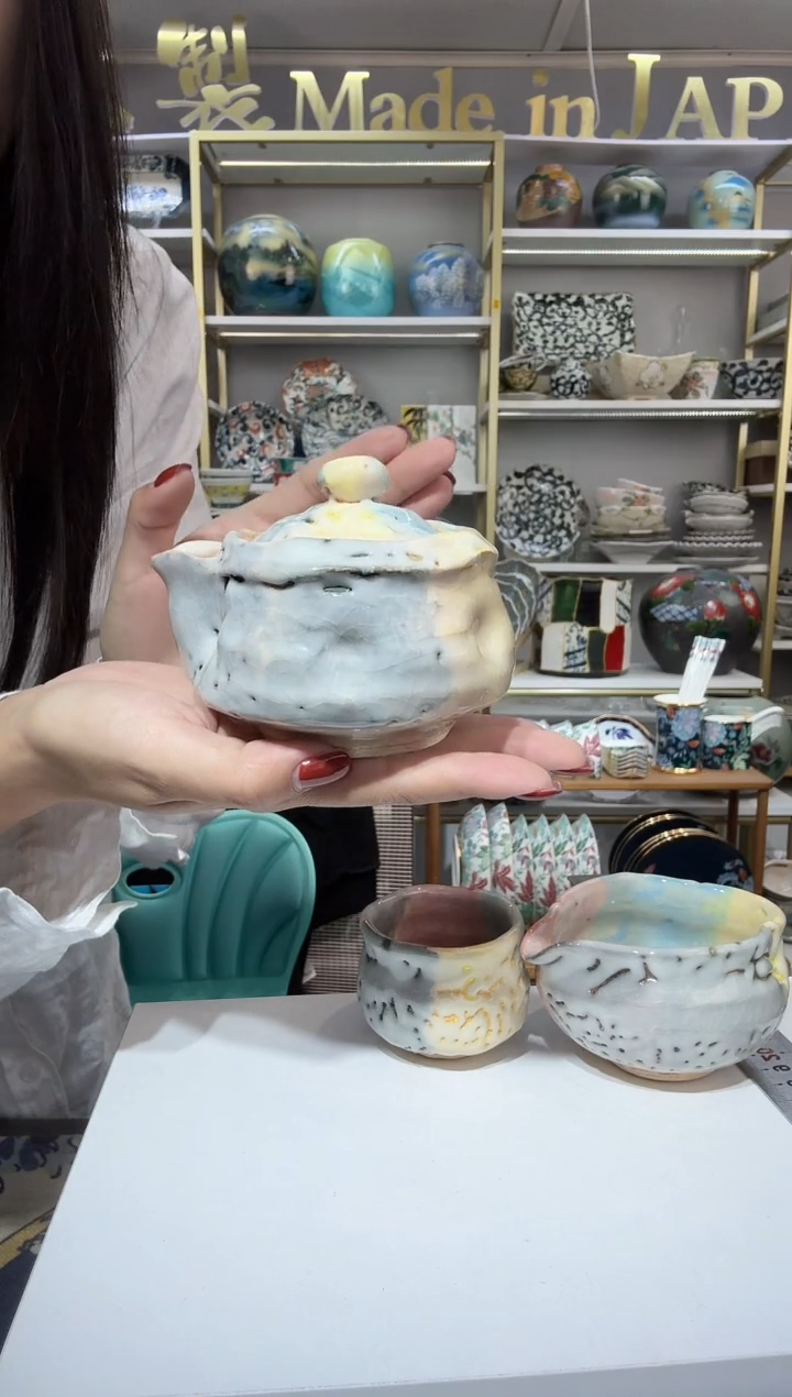 陶瓷萩烧宝瓶一只装866