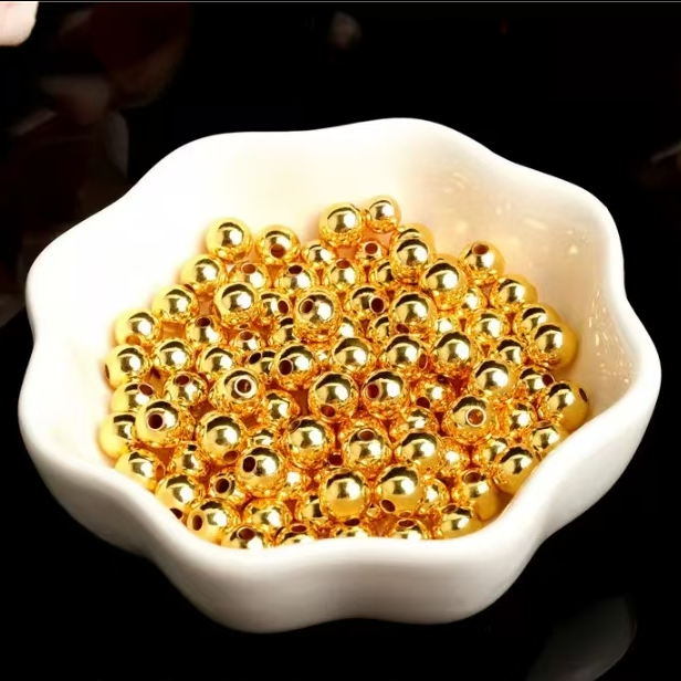 【先检后发】 5mm隔珠精美磨砂圆珠手工DIY成人儿童配件 ZJC