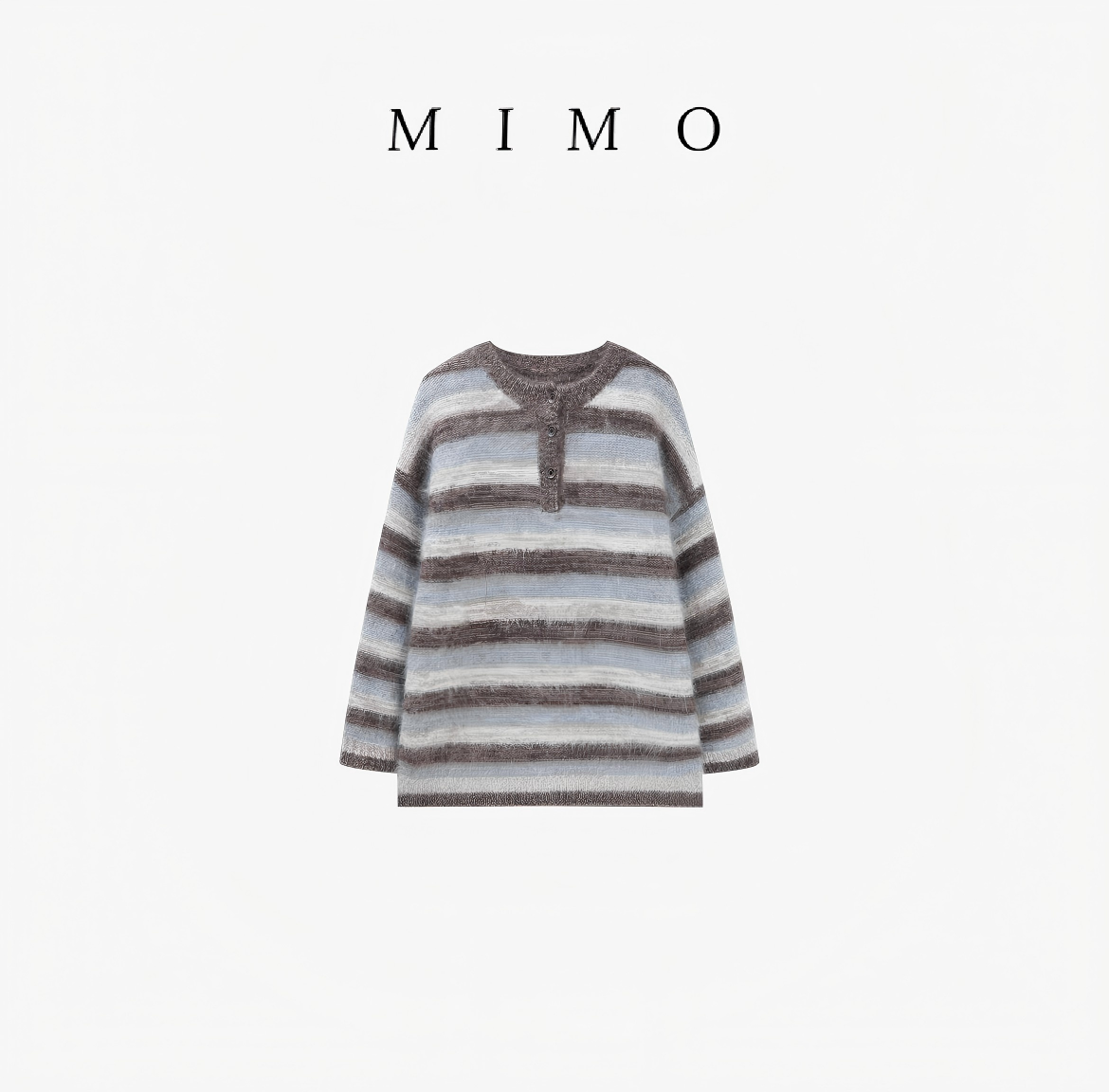 [MIMO] 超好看 山羊绒拉绒 慵懒风赵露思同款条纹羊绒拉绒