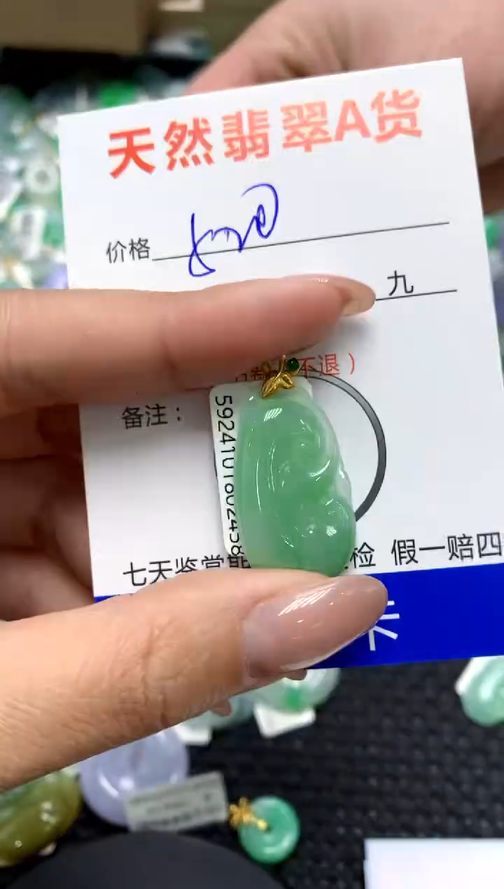 【闪购商品】翡翠颈饰18K金镶嵌111111111
