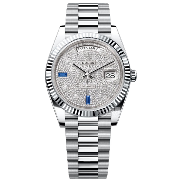 99新 Rolex/劳力士 老佛爷/劳力士228236原钻/自动/23年全套/40mm