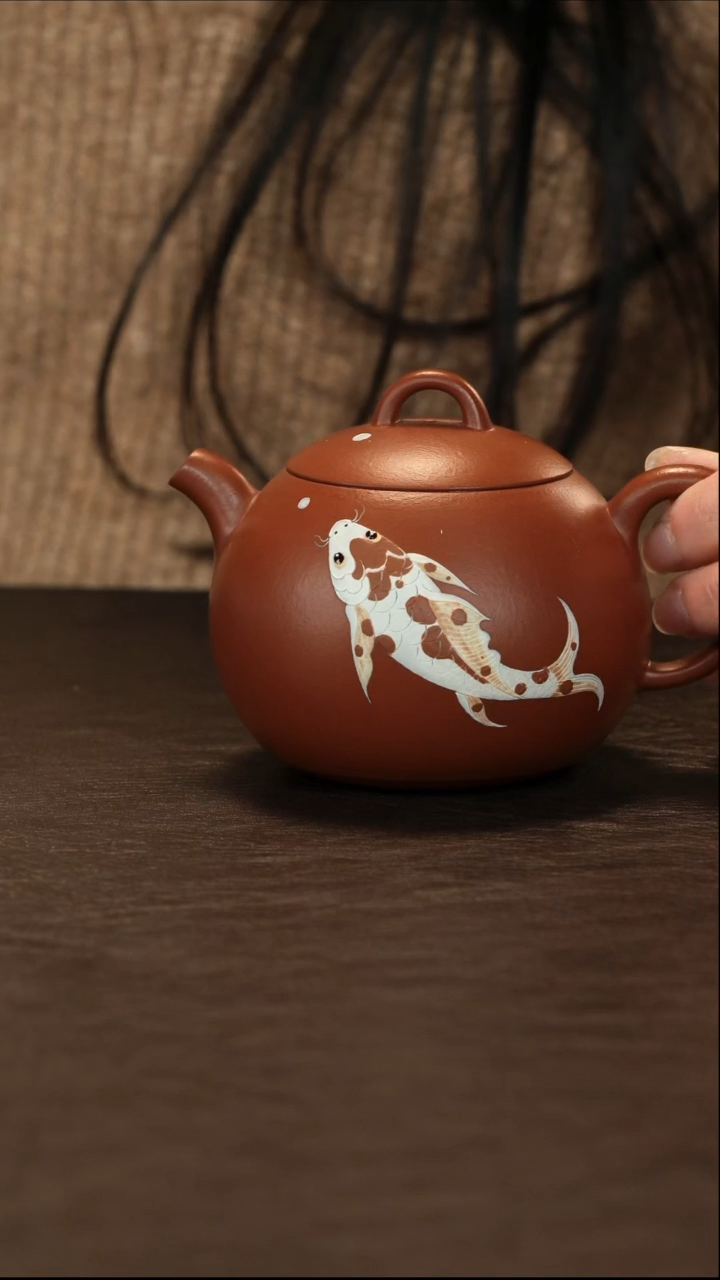 【闪购商品】紫砂茶壶直播福利马方远朱泥锦鲤西施