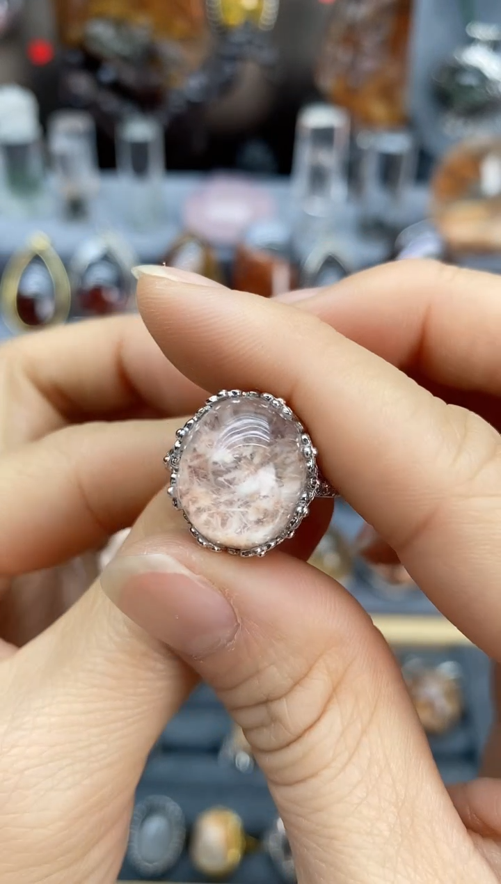 【闪购商品】水晶戒指银S925镶嵌水晶水晶