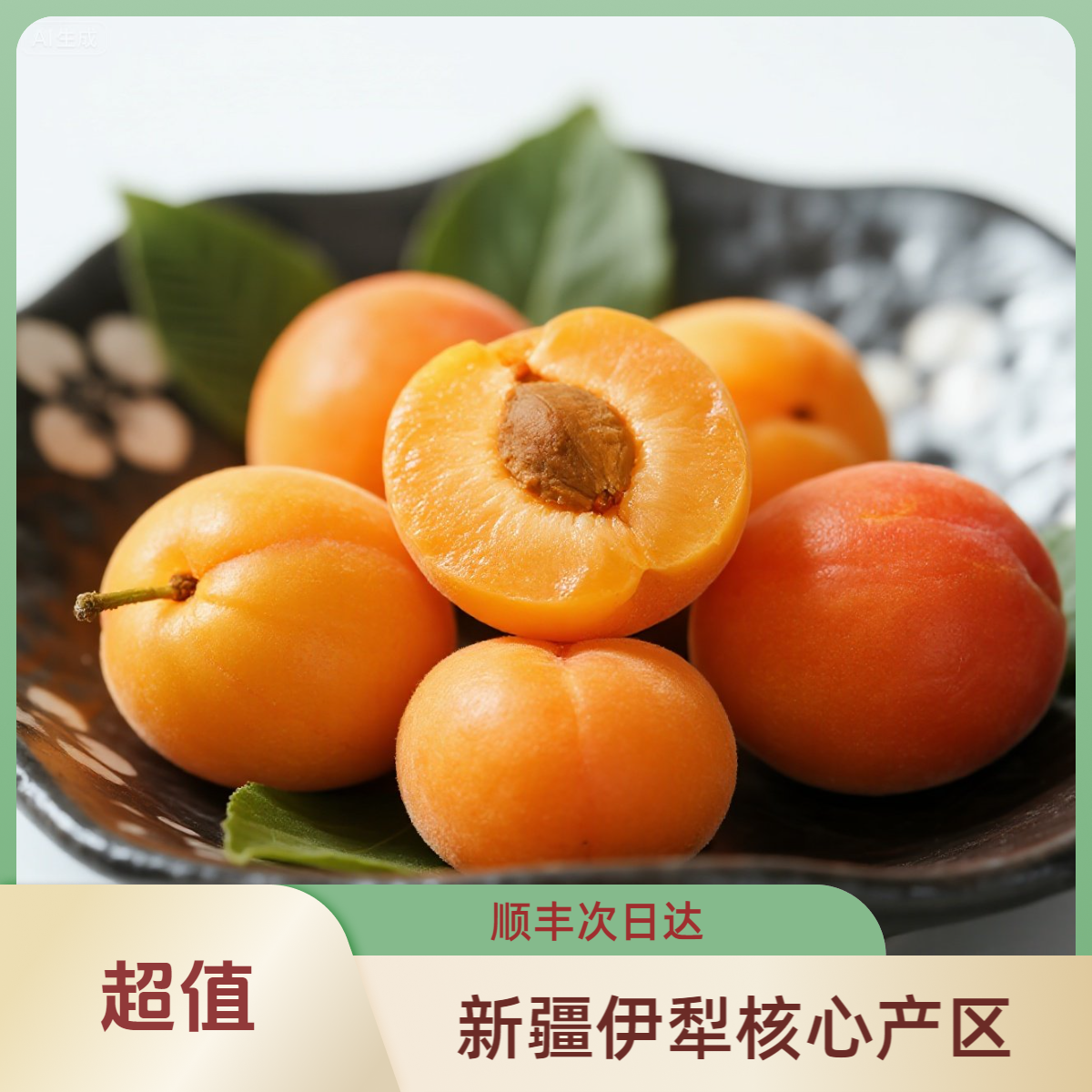 {明天到}新疆伊犁吊干杏软糯香甜三斤装新鲜水果新疆伊利核心产区新疆维吾尔自治区