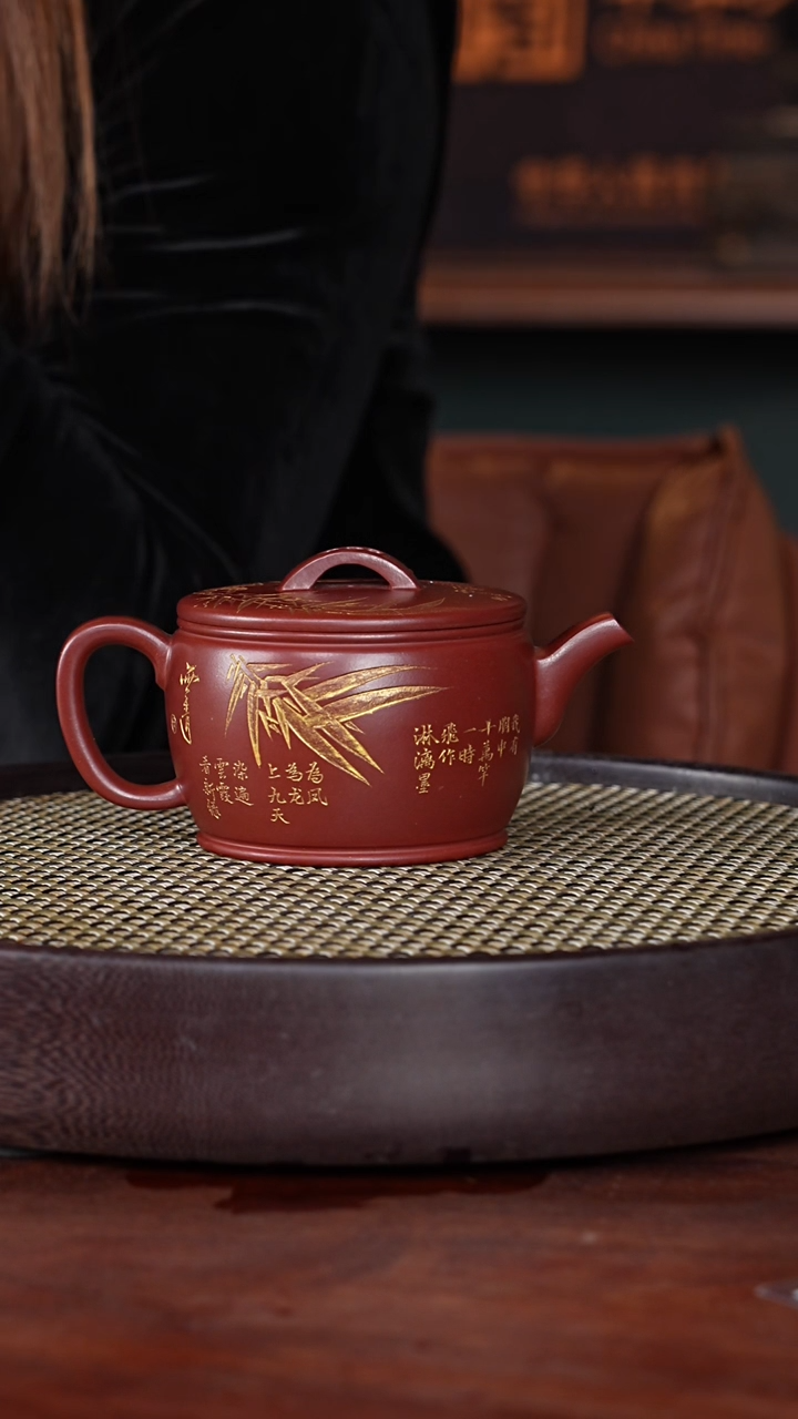 【闪购商品】紫砂茶壶叶琴14-29 红泥汉瓦