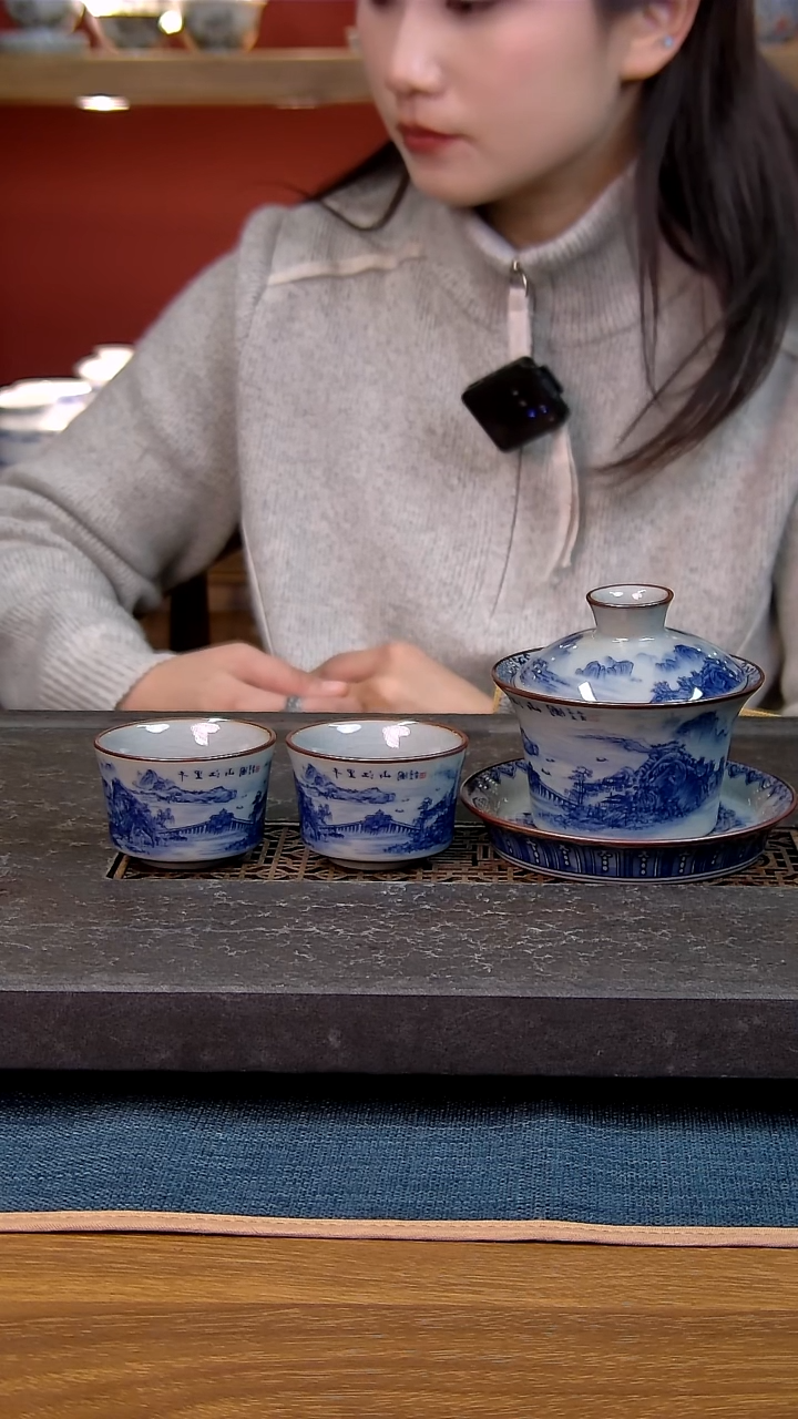 简装家用款3件套 老陶泥开片纹陶瓷茶具