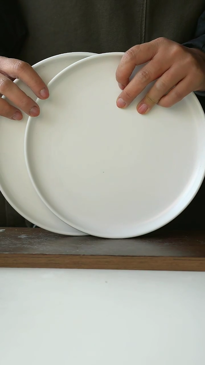 【闪购商品】陶瓷极简早餐盘2只装微瑕@4-2@