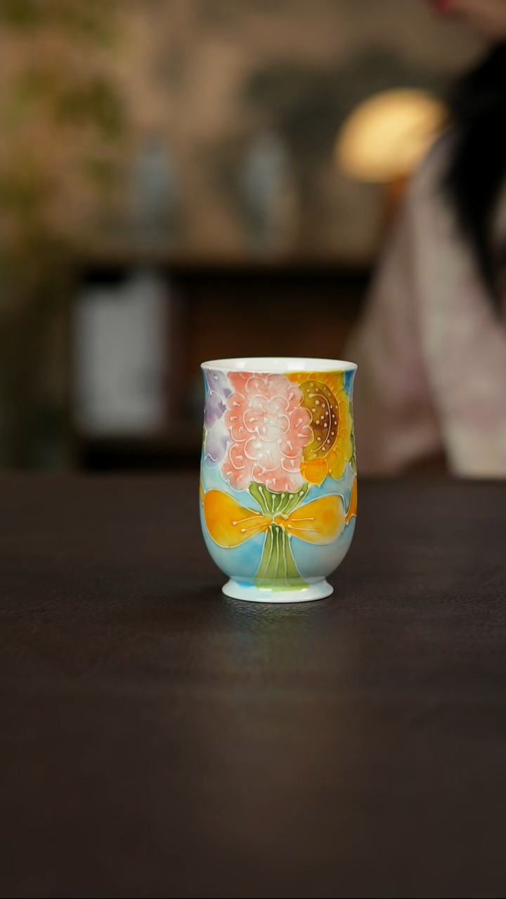 杯景德镇陶瓷杯碗柴烧多人