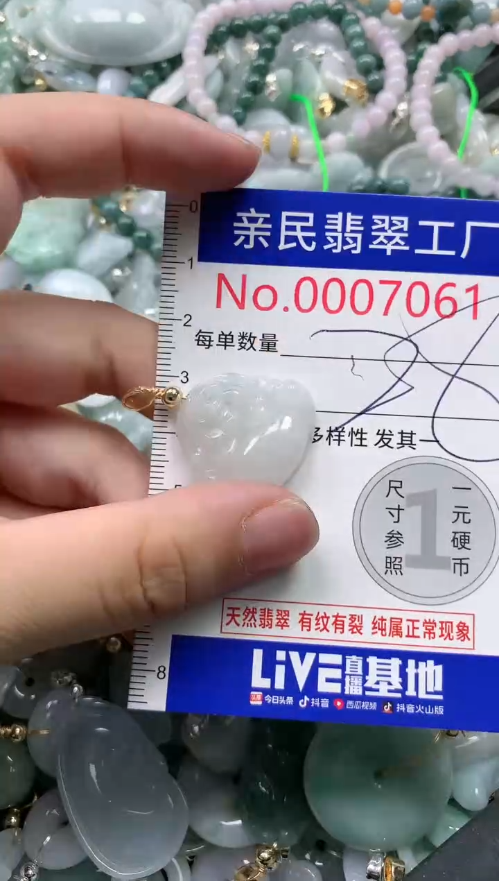 翡翠未镶嵌吊坠(不含链)7061