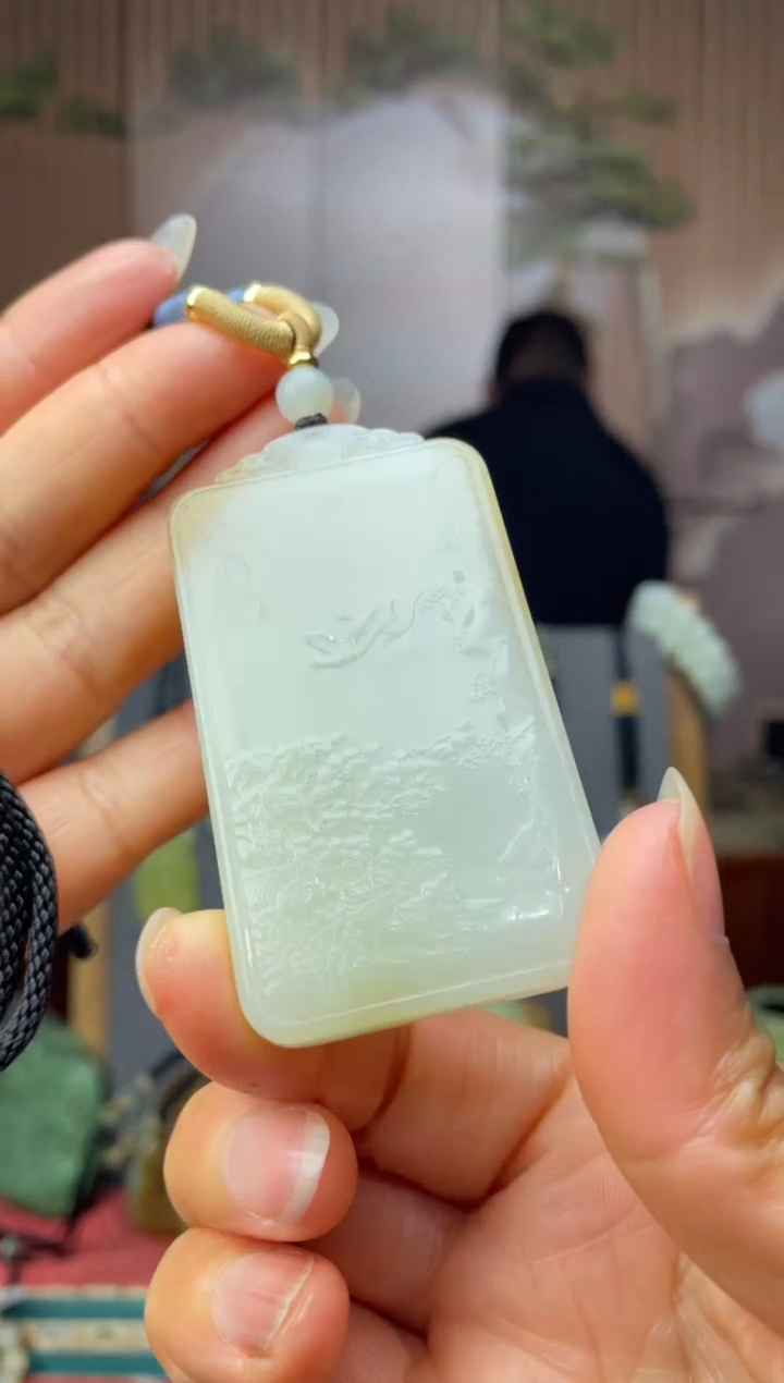 颈饰未镶嵌和田玉拍一发一