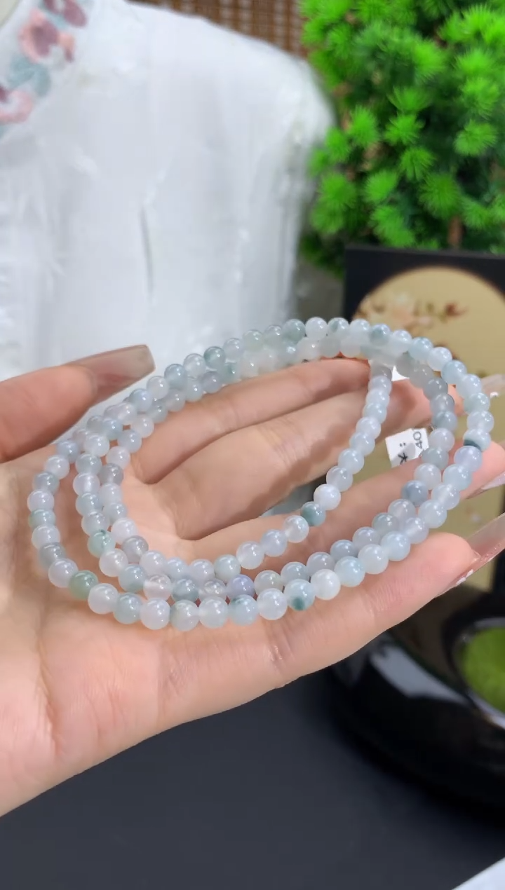 【闪购商品】翡翠手链未镶嵌卡5mm