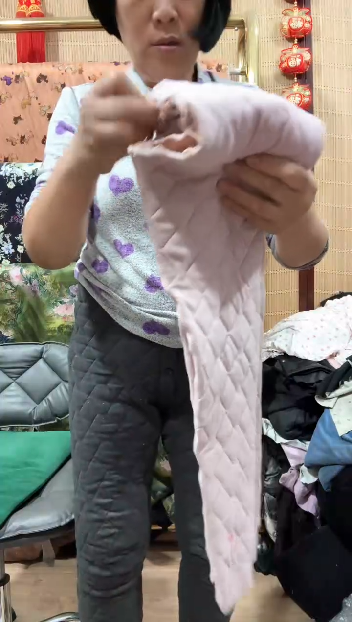 棉裤退女粉色一单