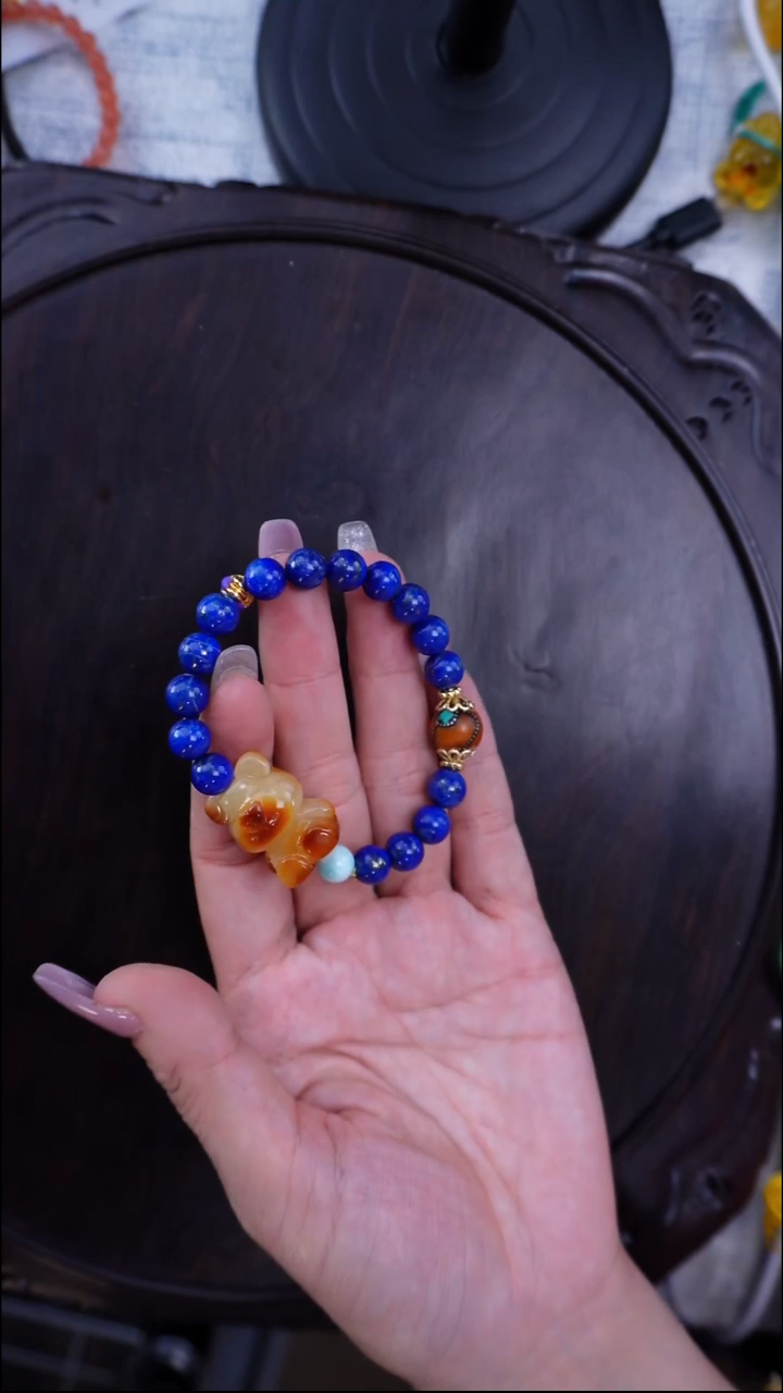 琥珀颈饰未镶嵌多样性发一