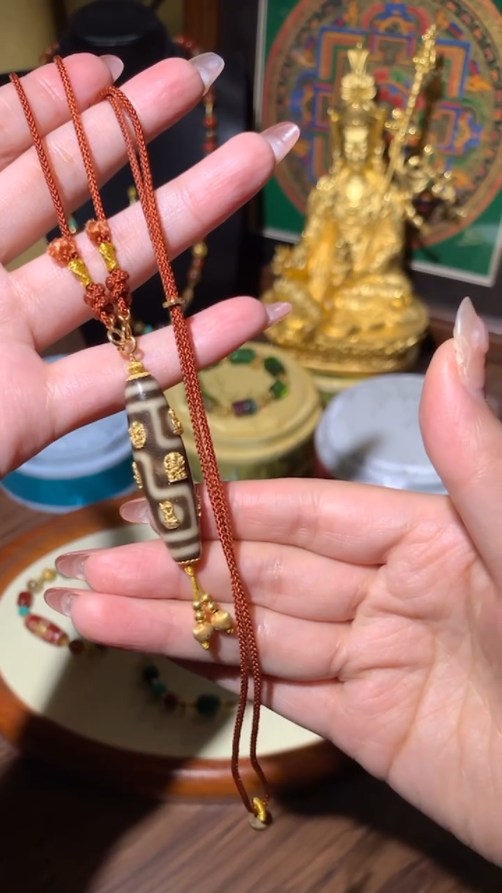 【闪购商品】玛瑙/玉髓项链未镶嵌18 k重金