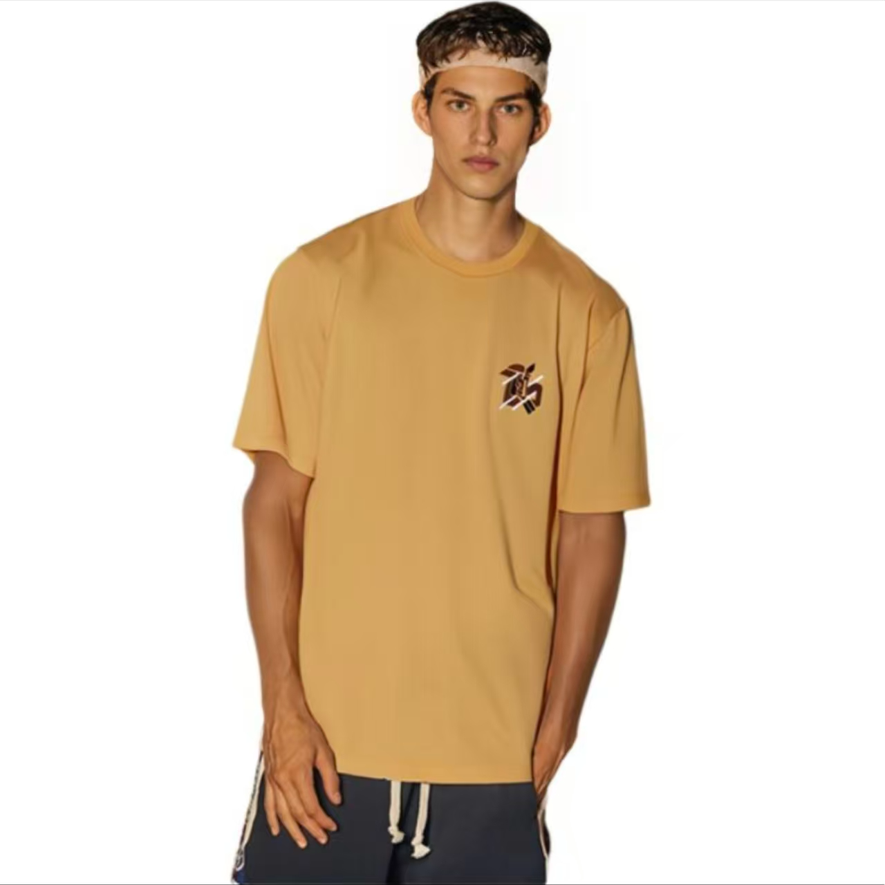 95新 Hermes/爱马仕 HERMES爱马仕 甜瓜色短袖 L 码/dd362