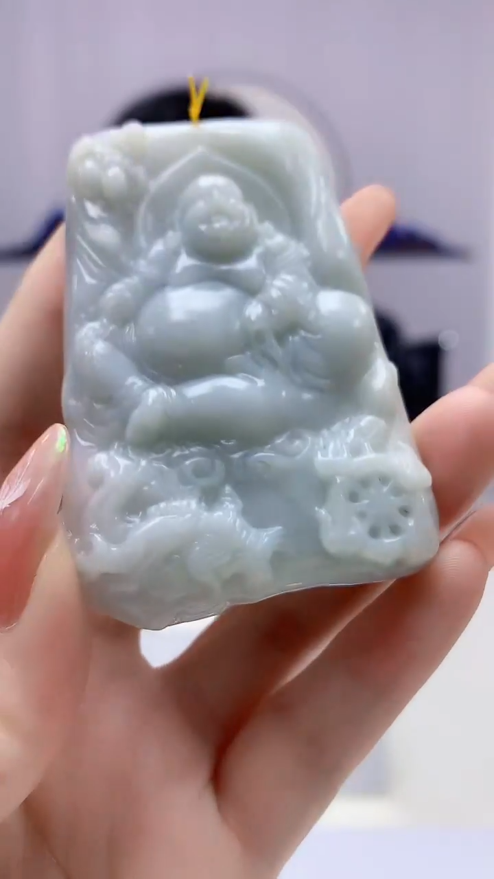 【闪购商品】定制翡翠未镶嵌5153DD-毛货挂件137