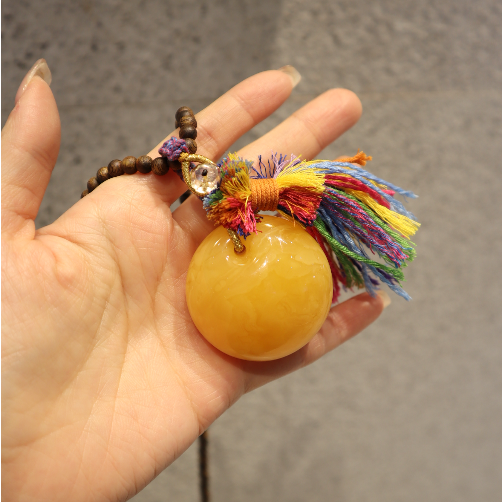 【轩轩珠宝】蜜蜡吊坠（平安扣形）